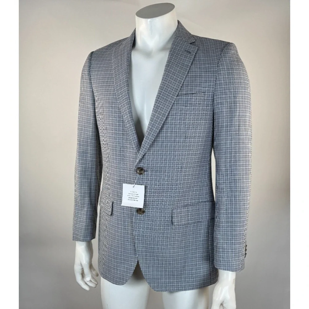 Indochino Wool Linen Blazer Mens 40? NWT $569 Single-Breasted Lined DoubleVented